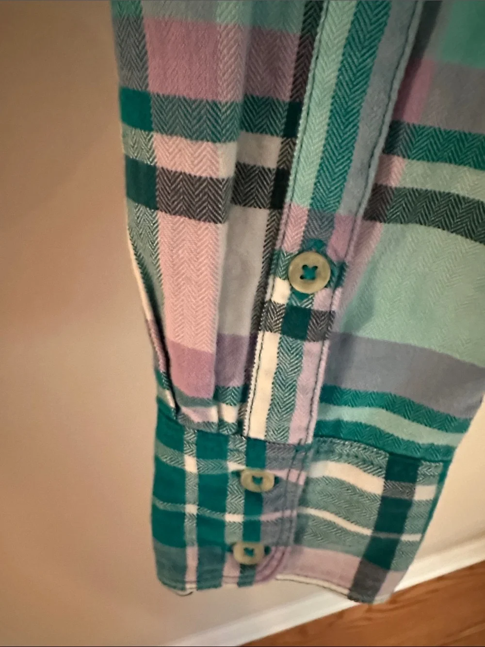 Women’s The North Face Herringbone Check Plaid Button Down Flannel Shirt
